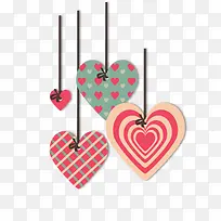 情人节多彩爱心挂饰-空若网 情人节多彩爱心挂饰-空若网