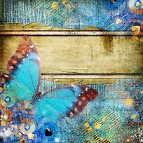 蝴蝶花纹背景-空若网 蝴蝶花纹背景-空若网