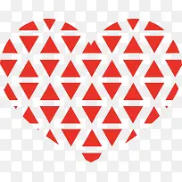 几何爱心矢量素材图-空若网 几何爱心矢量素材图-空若网