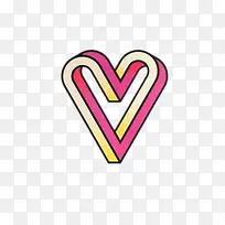 创意几何-爱心-空若网 创意几何-爱心-空若网
