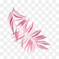 水彩手绘紫色树枝树叶-空若网 水彩手绘紫色树枝树叶-空若网