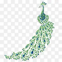 免抠矢量孔雀宝石-空若网 免抠矢量孔雀宝石-空若网