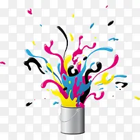 彩色油漆瓶-空若网 彩色油漆瓶-空若网