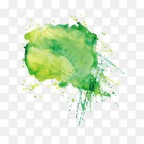 绿色喷溅水彩-空若网 绿色喷溅水彩-空若网