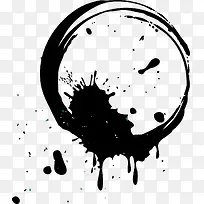 矢量墨迹喷溅素材-空若网 矢量墨迹喷溅素材-空若网