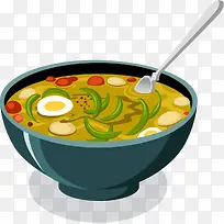 矢量手绘蔬菜汤-空若网 矢量手绘蔬菜汤-空若网