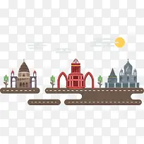 扁平化城市建筑-空若网 扁平化城市建筑-空若网