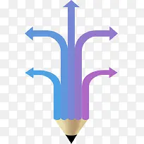 ppt设计素材箭头铅笔-空若网 ppt设计素材箭头铅笔-空若网