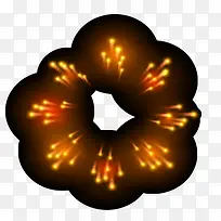 金色的烟花免抠素材-空若网 金色的烟花免抠素材-空若网