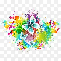 水彩花纹-空若网 水彩花纹-空若网