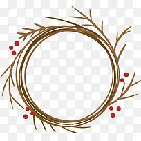 树枝圣诞花环-空若网 树枝圣诞花环-空若网