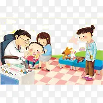 打预防针的小孩-空若网 打预防针的小孩-空若网