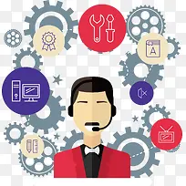 矢量扁平化购物元素设计-空若网 矢量扁平化购物元素设计-空若网