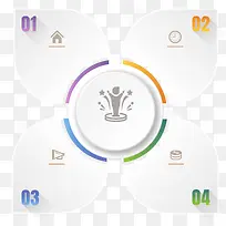 白色简约四叶草边框纹理-空若网 白色简约四叶草边框纹理-空若网