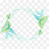 矢量水珠边框-空若网 矢量水珠边框-空若网