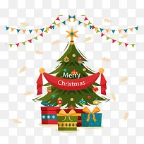 庆祝圣诞节卡通圣诞树-空若网 庆祝圣诞节卡通圣诞树-空若网