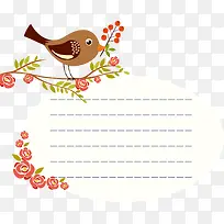 卡通手绘小鸟边框-空若网 卡通手绘小鸟边框-空若网