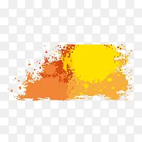 黄色水彩墨迹-空若网 黄色水彩墨迹-空若网