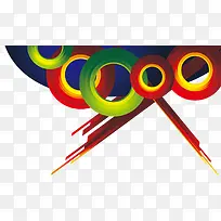 彩色圆圈框架-空若网 彩色圆圈框架-空若网