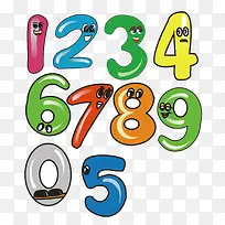 卡通数字矢量-空若网 卡通数字矢量-空若网