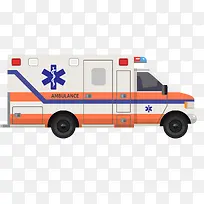 灰色扁平化救护车元素-空若网 灰色扁平化救护车元素-空若网