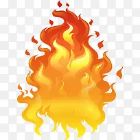 橙色简约火源效果元素-空若网 橙色简约火源效果元素-空若网