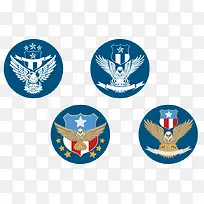 矢量插画猎鹰卡通-空若网 矢量插画猎鹰卡通-空若网