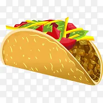 芝麻矢量立体风格墨西哥卷-空若网 芝麻矢量立体风格墨西哥卷-空若网