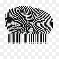 创意指纹与条形码-空若网 创意指纹与条形码-空若网