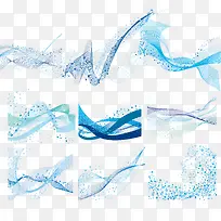 动感线条与点状墨迹合集矢量素材-空若网 动感线条与点状墨迹合集矢量素材-空若网