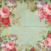 月季花背景边框-空若网 月季花背景边框-空若网