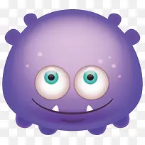 可爱紫色小怪物设计-空若网 可爱紫色小怪物设计-空若网