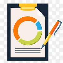 矢量记事本签字笔素材-空若网 矢量记事本签字笔素材-空若网