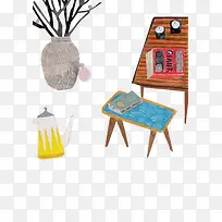 手绘小插画-空若网 手绘小插画-空若网