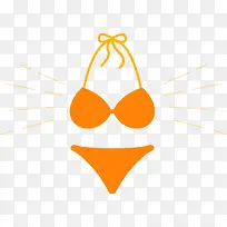 夏季橙色比基尼套装-空若网 夏季橙色比基尼套装-空若网