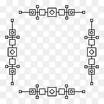 黑色线条花纹边框-空若网 黑色线条花纹边框-空若网