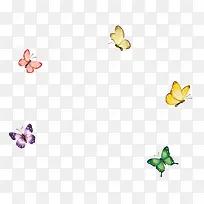 卡通彩色精美蝴蝶-空若网 卡通彩色精美蝴蝶-空若网