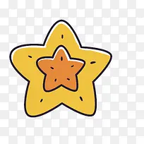 矢量卡通简洁扁平化星星png-空若网 矢量卡通简洁扁平化星星png-空若网