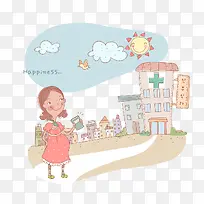 卡通插画-空若网 卡通插画-空若网