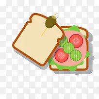 早餐食物俯视图设计矢量-空若网 早餐食物俯视图设计矢量-空若网