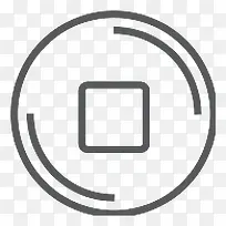 按钮停止Outline-icons-空若网 按钮停止Outline-icons-空若网