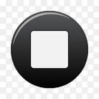 黑色按钮停止primo_icons-空若网 黑色按钮停止primo_icons-空若网