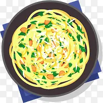 卡通意面矢量素材-空若网 卡通意面矢量素材-空若网