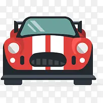 扁平化红色跑车车头-空若网 扁平化红色跑车车头-空若网