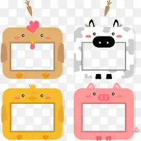 矢量创意动物框架-空若网 矢量创意动物框架-空若网