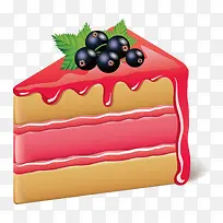 水果蛋糕矢量素材-空若网 水果蛋糕矢量素材-空若网