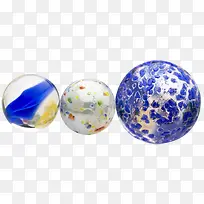 镶嵌蓝色的透明玻璃弹珠-空若网 镶嵌蓝色的透明玻璃弹珠-空若网