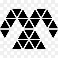 多边形形状对称的小三角形图标-空若网 多边形形状对称的小三角形图标-空若网