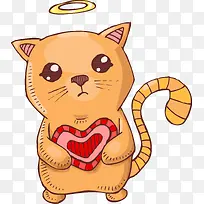 卡通爱的天使猫猫-空若网 卡通爱的天使猫猫-空若网