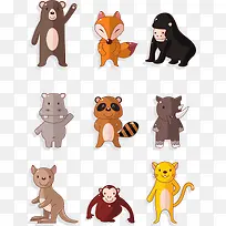 卡通动物背景图-空若网 卡通动物背景图-空若网